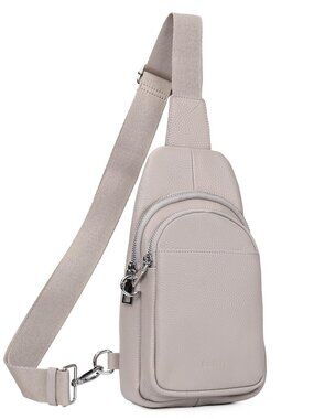 🆕 Genuine Leather Small Sling Bag for Women Anti-Theft Crossbody Chest Bags